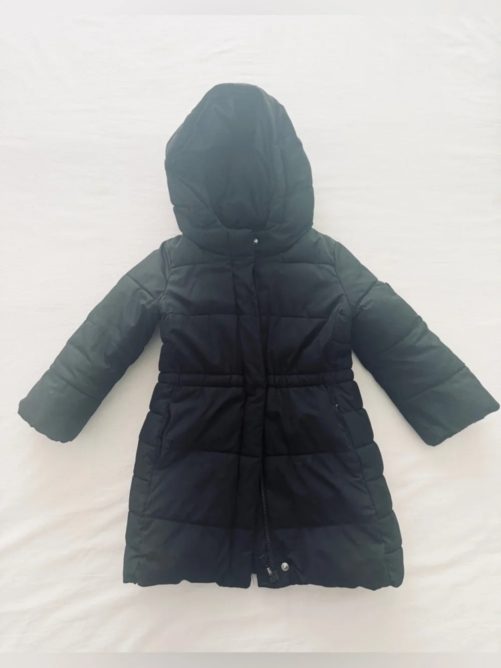 GAP Warmest Cozy Kids Hooded Puffer Jacket Coat - Black - 4 - Girl Toddler